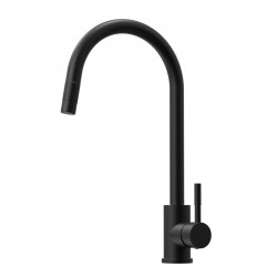 Black Pull Out Kitchen Sink Mixer Tap